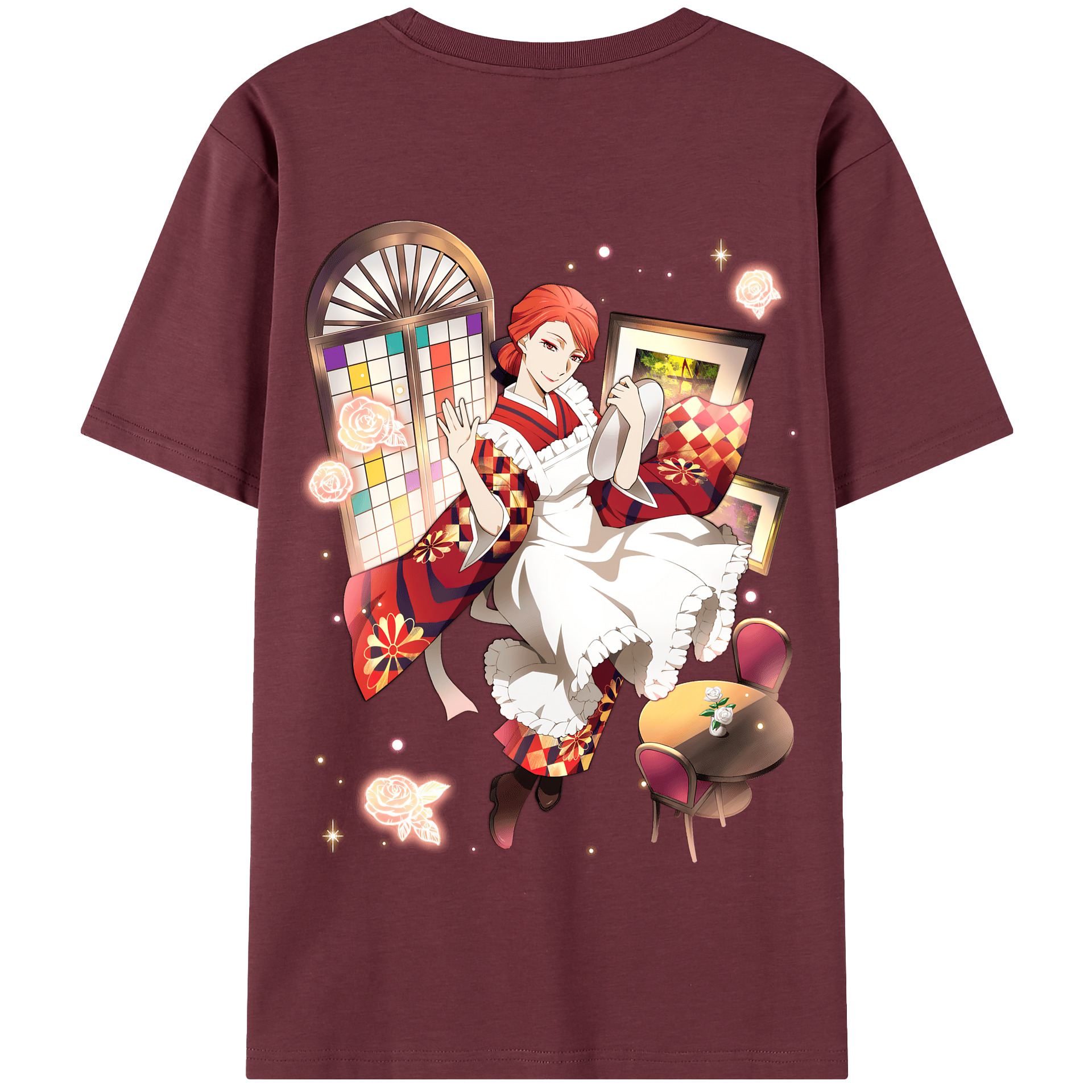 （画像用） 文豪ストレイドッグス Bungo Stray Dogs 綿100％半袖Tシャツ（背面プリント）